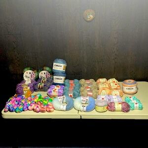 New Yarn 45 skeins - acrylic, wool & cotton